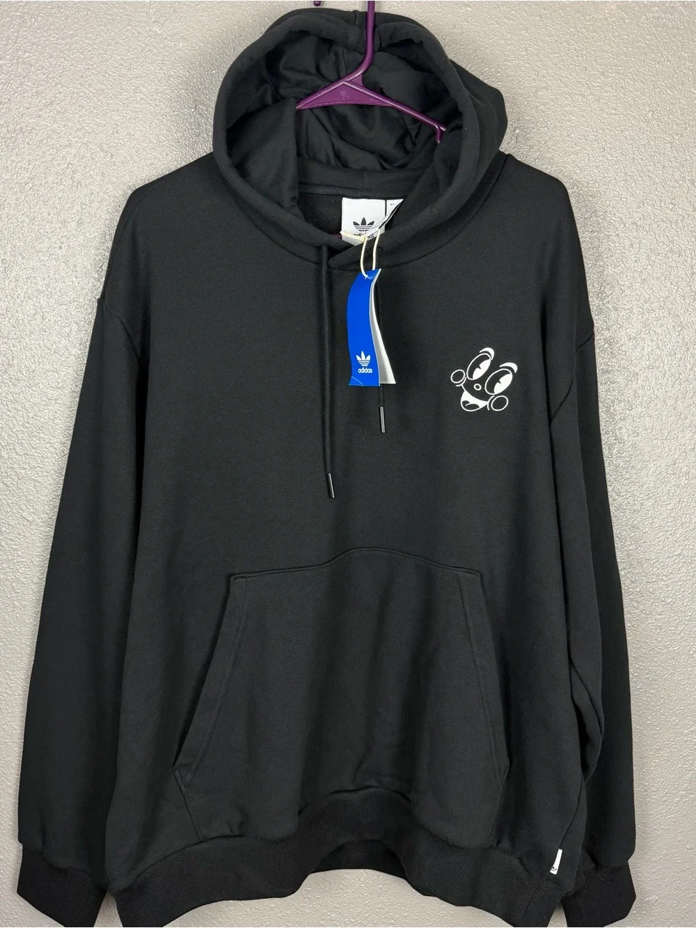 ADIDAS ORIGINALS Hoodie Made By Nelson Love Lifts Is Up Men's L JP0980 Black